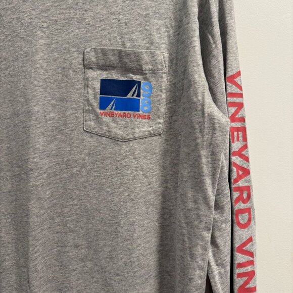 Vineyard Vines Men’s Long Sleeve T-Shirt — Gray | Size Medium - Picture 6 of 7